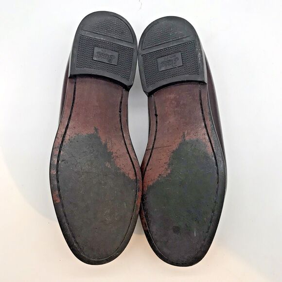Bass Brompton Kiltie Roman Tassel Loafers Men\'s 9.5D Brown Leather Slip On Shoes main image 6